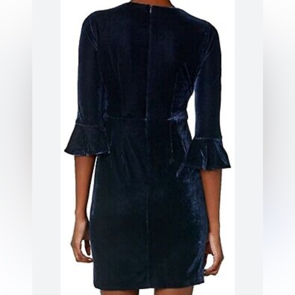 Donna Morgan Midnight Blue Velvet Dress - Picture 2 of 11